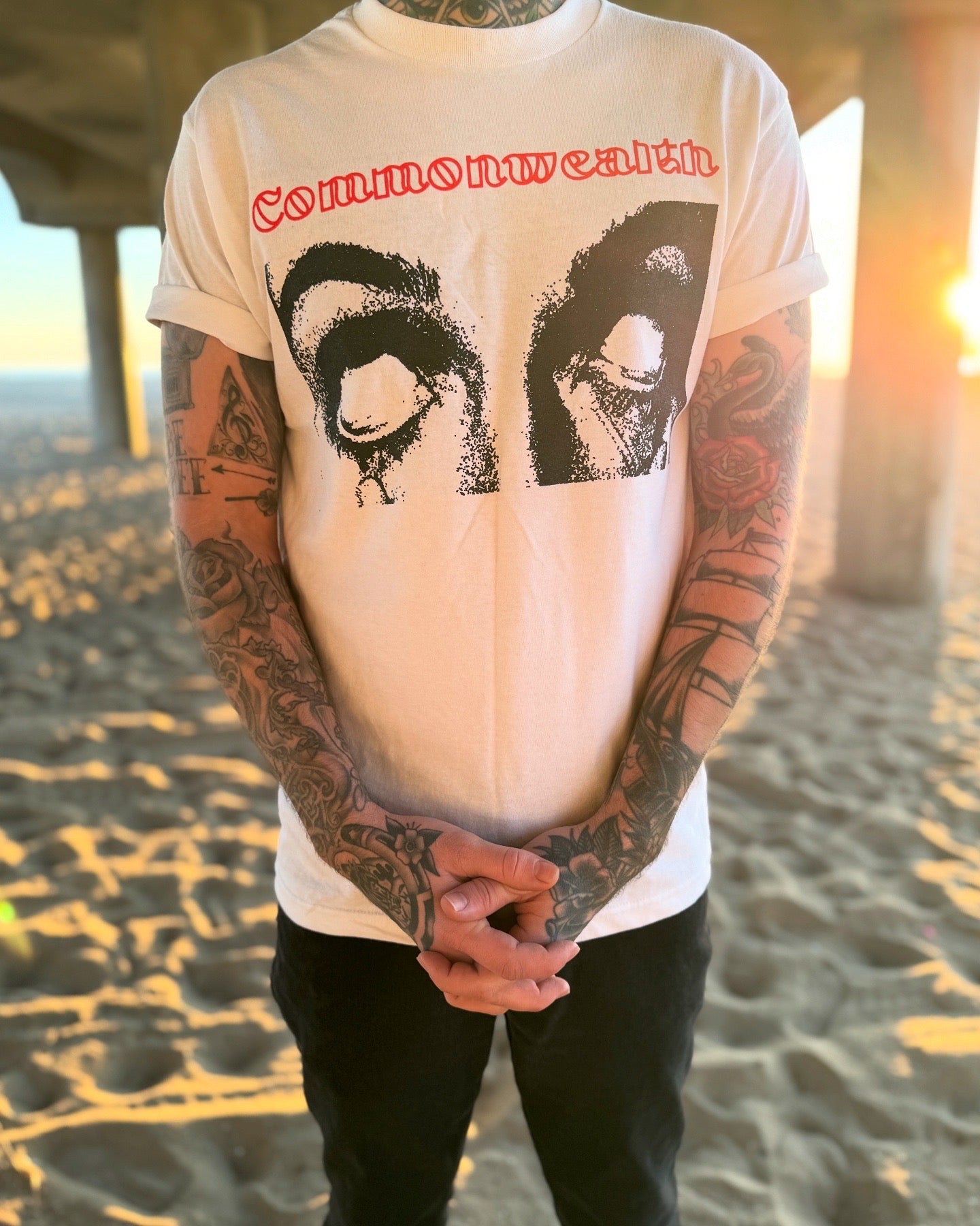 Eyes - White Tee