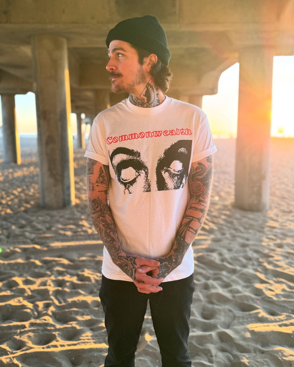 Eyes - White Tee